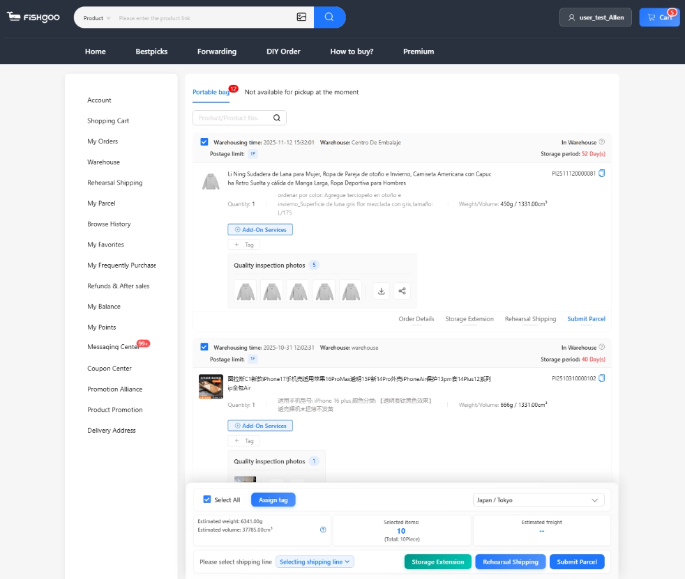 Bags official Fishgoo guide screenshot